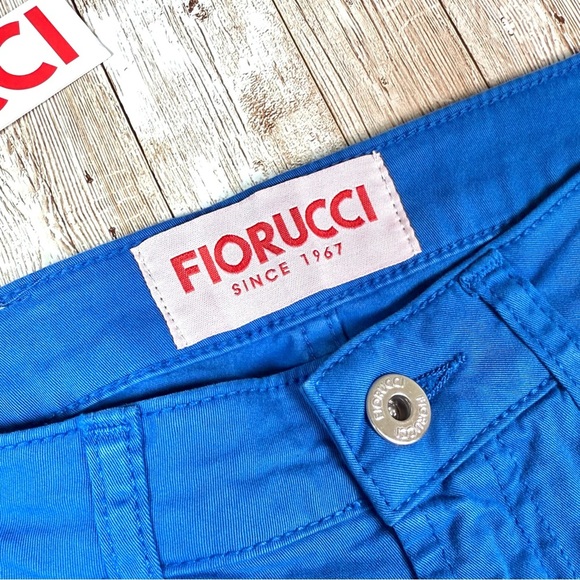 NOS: Deadstock Fiorucci Women's Vibrant Blue Ultra Low Rise Pants Size 27 - Picture 7 of 9